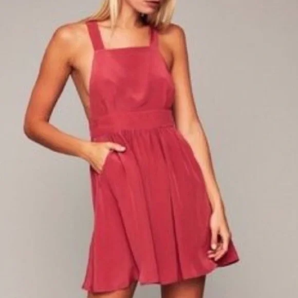 Stone Cold Fox Huntly Silk Dress in Berry - Picture 1 of 9